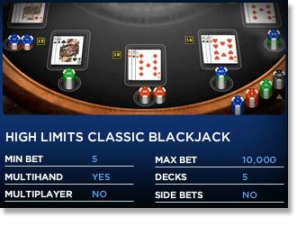 online low minimum bet blackjack.
